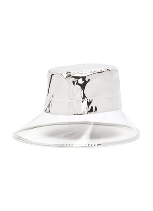 Main View - Click To Enlarge - ERIC JAVITS - 'Gogo' PVC brim metallic bucket hat