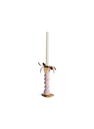 Main View - Click To Enlarge - L'OBJET - x Haas Brothers Mojave Palm small candlestick – Pink