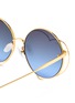 Detail View - Click To Enlarge - FOR ART'S SAKE - 'Valentine' heart overlay metal round sunglasses