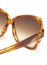 Detail View - Click To Enlarge - CELINE - Oversized tortoiseshell acetate butterfly sunglasses