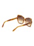 Figure View - Click To Enlarge - CELINE - Oversized tortoiseshell acetate butterfly sunglasses