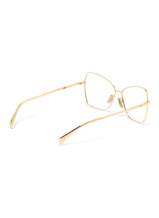 Figure View - Click To Enlarge - CELINE - Oversized metal butterfly optical glasses