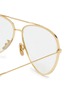Detail View - Click To Enlarge - CELINE - Oversized metal aviator optical glasses