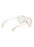 Figure View - Click To Enlarge - CELINE - Oversized metal aviator optical glasses