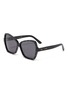 Main View - Click To Enlarge - CELINE - Strass embellished oversized acetate butterfly sunglasses