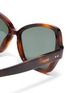 Detail View - Click To Enlarge - CELINE - Oversized tortoiseshell acetate butterfly sunglasses