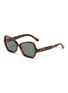 Main View - Click To Enlarge - CELINE - Oversized tortoiseshell acetate butterfly sunglasses