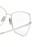 Detail View - Click To Enlarge - CELINE - Oversized metal butterfly optical glasses