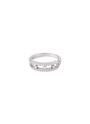 Main View - Click To Enlarge - MESSIKA - 'Baby Move Pavé' diamond 18k white gold ring
