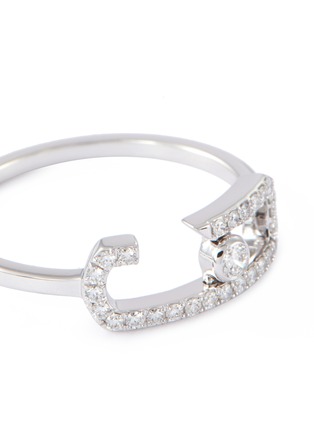 Detail View - Click To Enlarge - MESSIKA - x Gigi Hadid 'Move Addiction Pavé' diamond 18k white gold ring