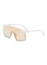 Main View - Click To Enlarge - KENZO - Contrast rim mirror sunglasses