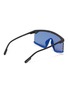 Figure View - Click To Enlarge - KENZO - Contrast rim sunglasses