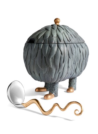  - L'OBJET - x Haas Brothers Lukas Soup Monster tureen set – Grey