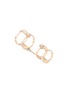 Detail View - Click To Enlarge - MESSIKA - 'Glam'Azone Double' diamond 18k rose gold chain ring