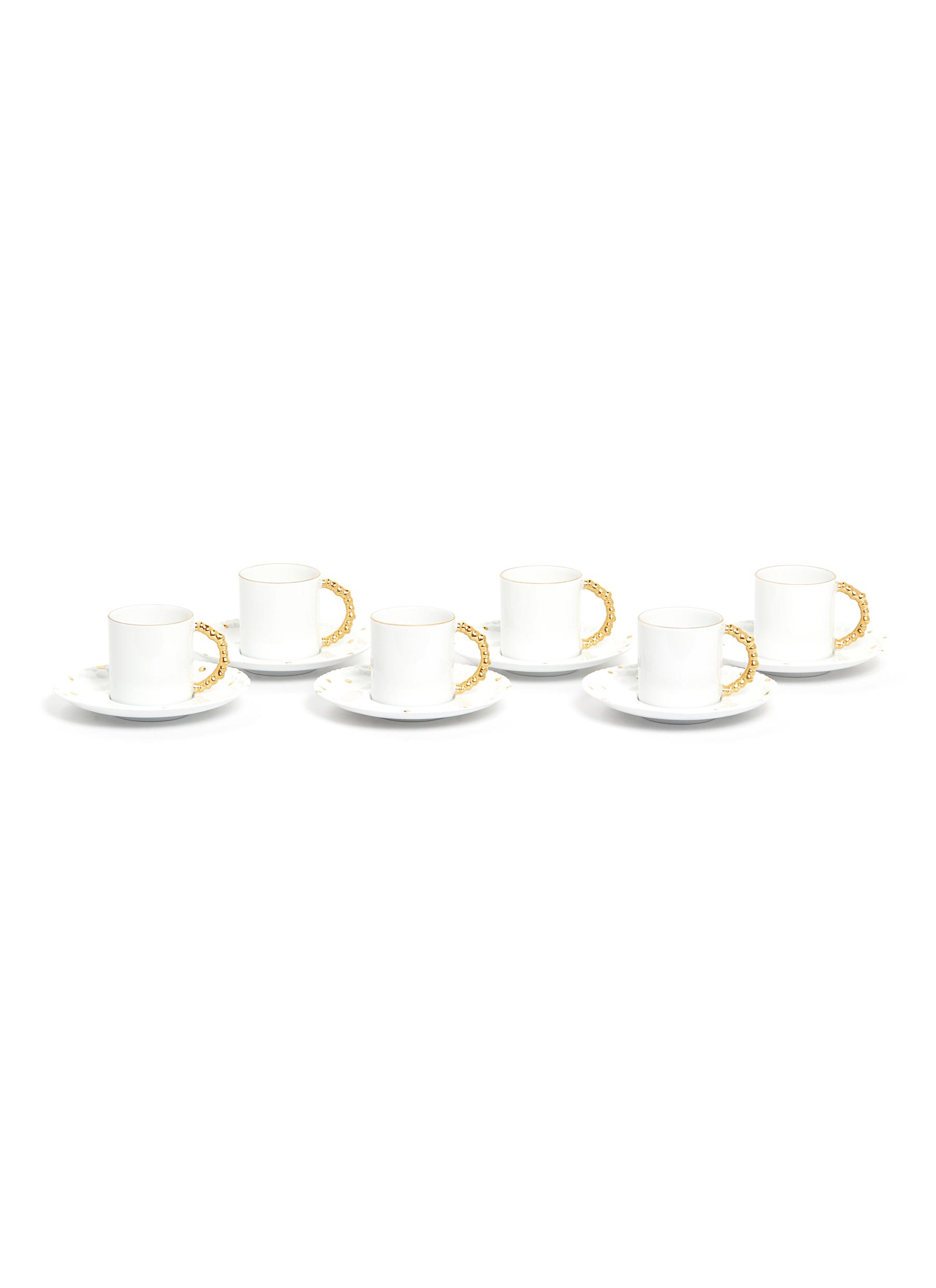 L Objet X Haas Brothers Mojave Espresso Cup And Saucer Set Gold Women Lane Crawford