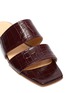 Detail View - Click To Enlarge - AEYDE - 'Mattea' croc embossed leather slide sandals