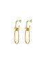 Main View - Click To Enlarge - HYÈRES LOR - 'Noailles' diamond 14k yellow gold link hoop earrings