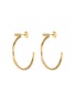 Main View - Click To Enlarge - HYÈRES LOR - 'Noailles' diamond 14k yellow gold hoop earrings