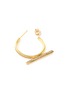 Detail View - Click To Enlarge - HYÈRES LOR - 'Noailles' diamond 25mm bar 14k yellow gold hoop earrings