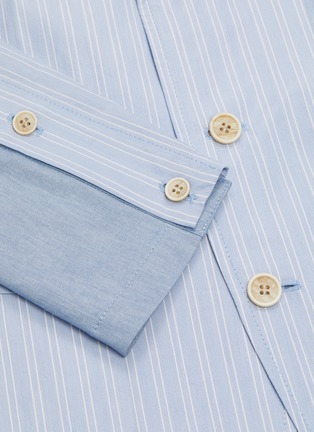  - THE KEIJI - Convertible button sleeve contrast back stripe blazer