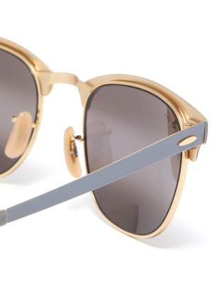 Detail View - Click To Enlarge - RAY-BAN - 'Clubmaster' metal square sunglasses