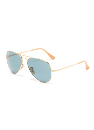 Main View - Click To Enlarge - RAY-BAN - 'RB3689' metal aviator sunglasses