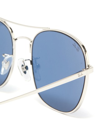 Detail View - Click To Enlarge - RAY-BAN - 'RB3613D' metal square sunglasses