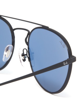 Detail View - Click To Enlarge - RAY-BAN - 'RB3589' metal round sunglasses