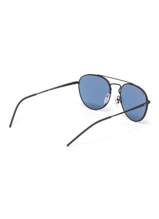 Figure View - Click To Enlarge - RAY-BAN - 'RB3589' metal round sunglasses