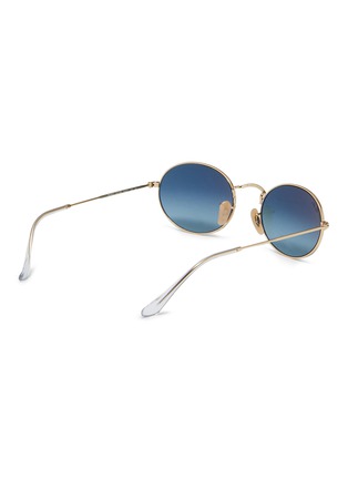 Figure View - Click To Enlarge - RAY-BAN - 'RB3547' metal oval sunglasses