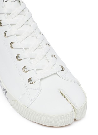 Detail View - Click To Enlarge - MAISON MARGIELA - 'Tabi' leather high top sneakers