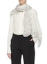 Figure View - Click To Enlarge - LANE'S - Chantilly lace border silk-wool scarf