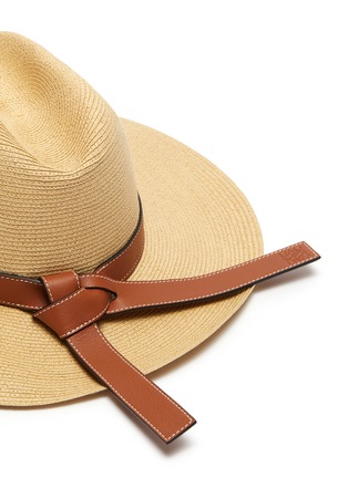 Detail View - Click To Enlarge - LOEWE - x Paula's Ibiza straw fedora hat