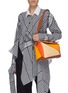 Figure View - Click To Enlarge - LOEWE - x Paula's Ibiza 'Puzzle' raffia panel leather bag