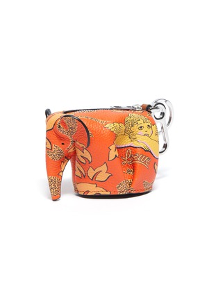 Figure View - Click To Enlarge - LOEWE - x Paula's Ibiza 'Elephant' floral print leather keychain
