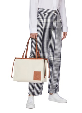 Figure View - Click To Enlarge - LOEWE - 'Cushion' canvas tote