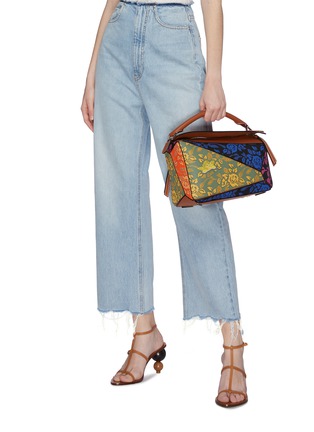 Front View - Click To Enlarge - LOEWE - x Paula's Ibiza 'Puzzle' patchwork leather bag