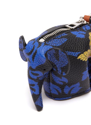 Detail View - Click To Enlarge - LOEWE - x Paula's Ibiza 'Elephant' floral print leather keychain