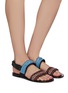 Figure View - Click To Enlarge - LOEWE - x Paula's Ibiza graphic woven band slingback sandals
