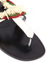 Detail View - Click To Enlarge - LOEWE - x Paula's Ibiza beaded anklet leather sandals
