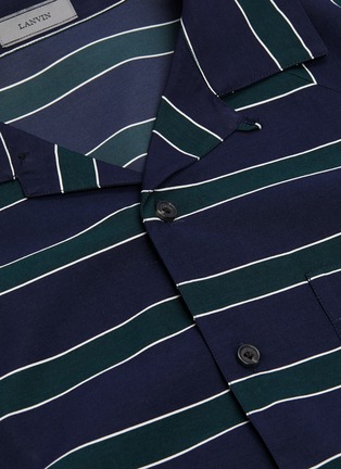  - LANVIN - Chest pocket Stripe short sleeve shirt