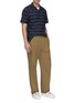 Figure View - Click To Enlarge - LANVIN - Chest pocket Stripe short sleeve shirt