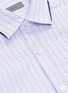  - LANVIN - Contrast trim collar stripe shirt