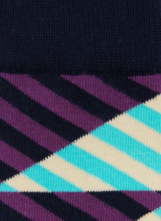 Detail View - Click To Enlarge - HAPPY SOCKS - Diagonal Stripe crew socks