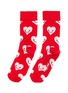 Main View - Click To Enlarge - HAPPY SOCKS - Smiley Heart crew socks