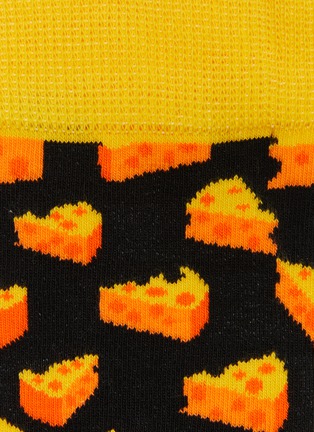 Detail View - Click To Enlarge - HAPPY SOCKS - Cheese crew socks
