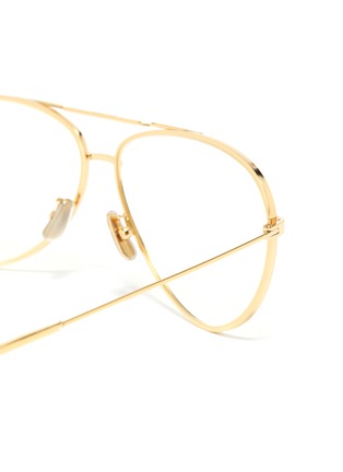 Detail View - Click To Enlarge - CELINE - Metal aviator optical glasses