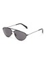 Main View - Click To Enlarge - CELINE - Metal narrow aviator sunglasses