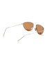Figure View - Click To Enlarge - CELINE - Metal narrow aviator sunglasses