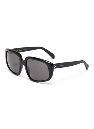 Main View - Click To Enlarge - CELINE - Acetate angular frame sunglasses